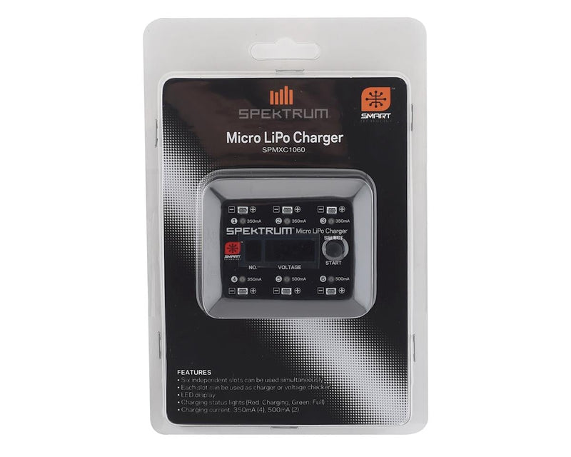 SPMXC1060 Spektrum S63 DC/USB 1S LiPo Smart Charger