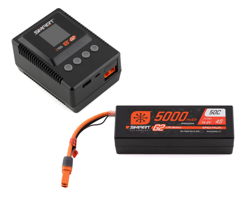 SPMXPSS400 Spektrum RC Smart G2 PowerStage 4S Bundle w/4S Smart LiPo Battery (5000mAh)
