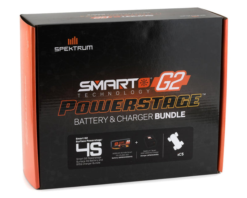 SPMXPSS400 Spektrum RC Smart G2 PowerStage 4S Bundle w/4S Smart LiPo Battery (5000mAh)