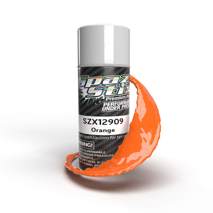 12909 Spaz Stix Solid Orange Aerosol Paint, 3.5oz Can