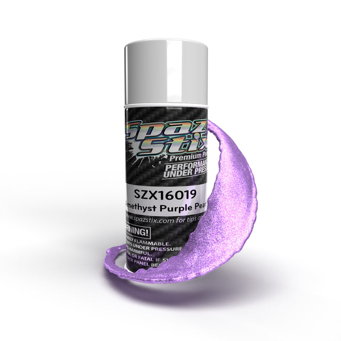 16019 Spaz Stix Amethyst Purple Pearl Aerosol Paint, 3.5oz Can