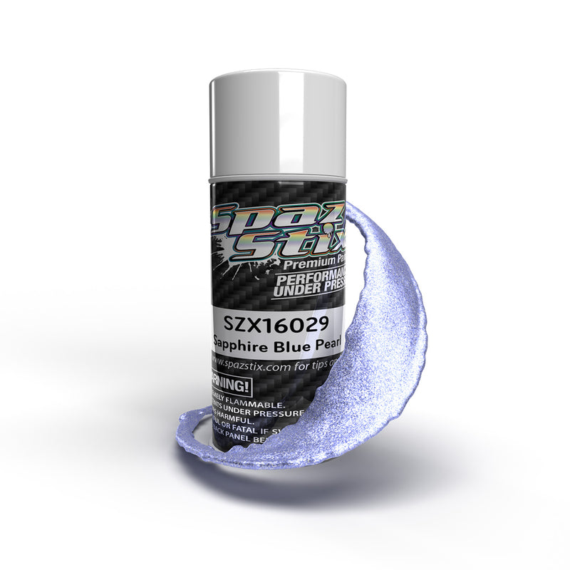 16029 Spaz Stix Sapphire Blue Pearl Aerosol Paint, 3.5oz Can