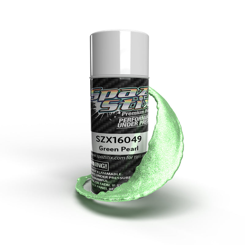 16049 Spaz Stix Green Pearl Aerosol Paint, 3.5oz Can