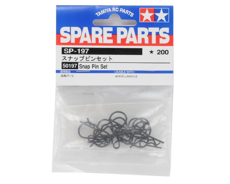 Tamiya 50197 Snap Pin Set, Body Clips