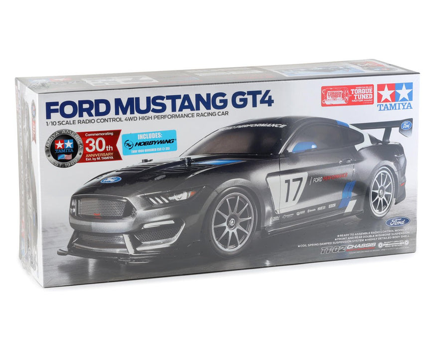 58664 Tamiya TT-02 Ford Mustang GT4 1/10 4WD Electric Touring Car Kit