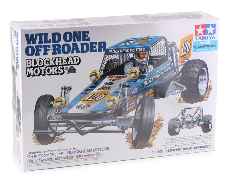TAM58695-60A Tamiya Wild One Off-Roader Blockhead Motors 1/10 Off-Road 2WD Buggy Kit (Pre-Painted Body)