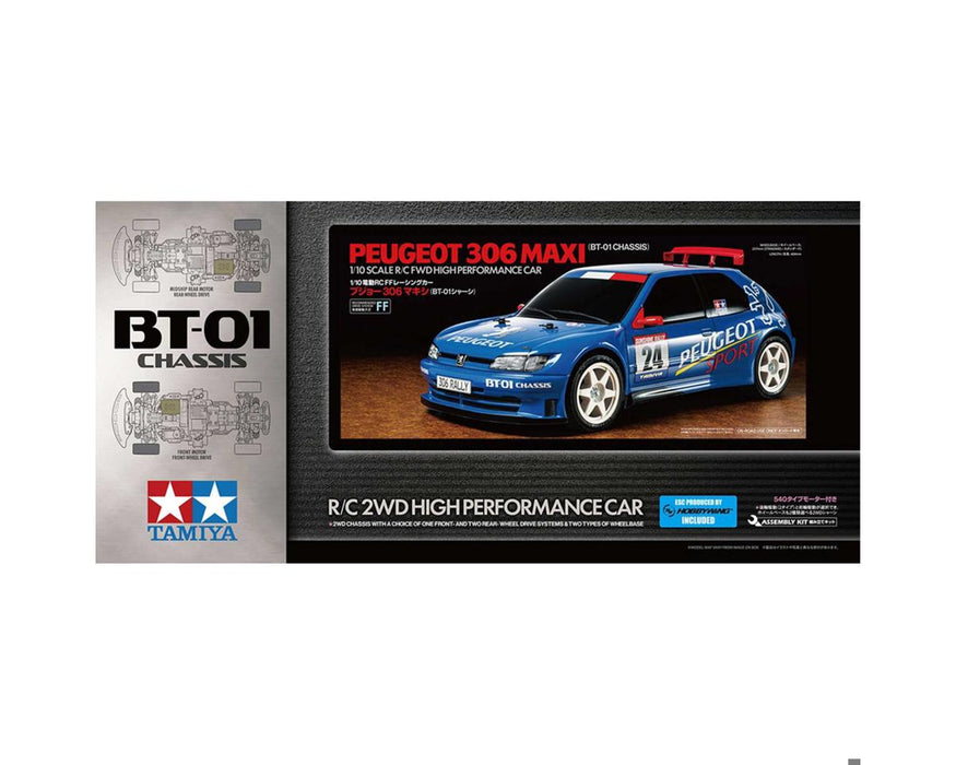 58746 Tamiya Peugeot 306 Maxi 1/10 2WD Electric Touring Car Kit (BT-01)