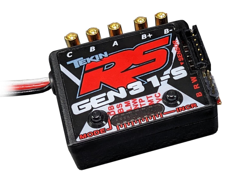 TEKTT1162 Tekin RS Gen3 BL 1S 1/12 Sensored Brushless/Brushed ESC (Black Edition)