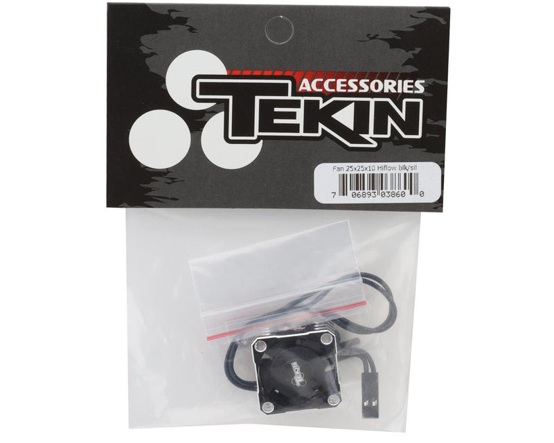 TEKTT3860 Tekin 25x25x10 Hiflow Aluminum Cooling Fan (Black/Silver)
