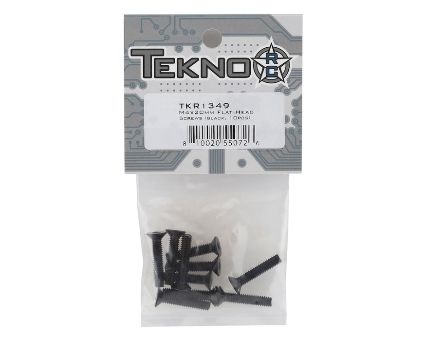 TKR1349 Tekno RC M4X20MM Flat Head Screws (10)