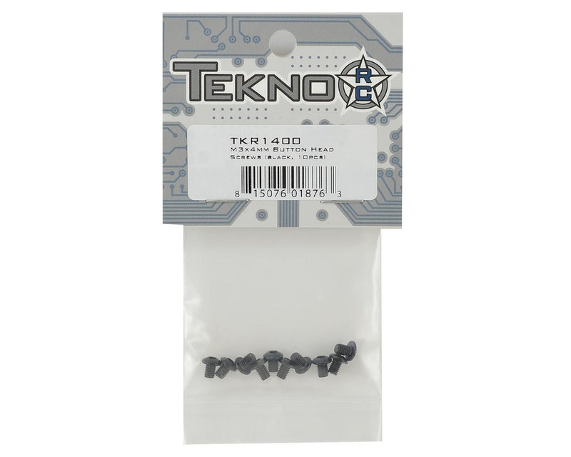 TKR1400 – M3x4mm Button Head Screws (black, 10pcs)