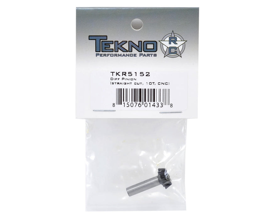 TKR5152 -Tekno – Diff Pinion (straight cut, 10T, CNC)
