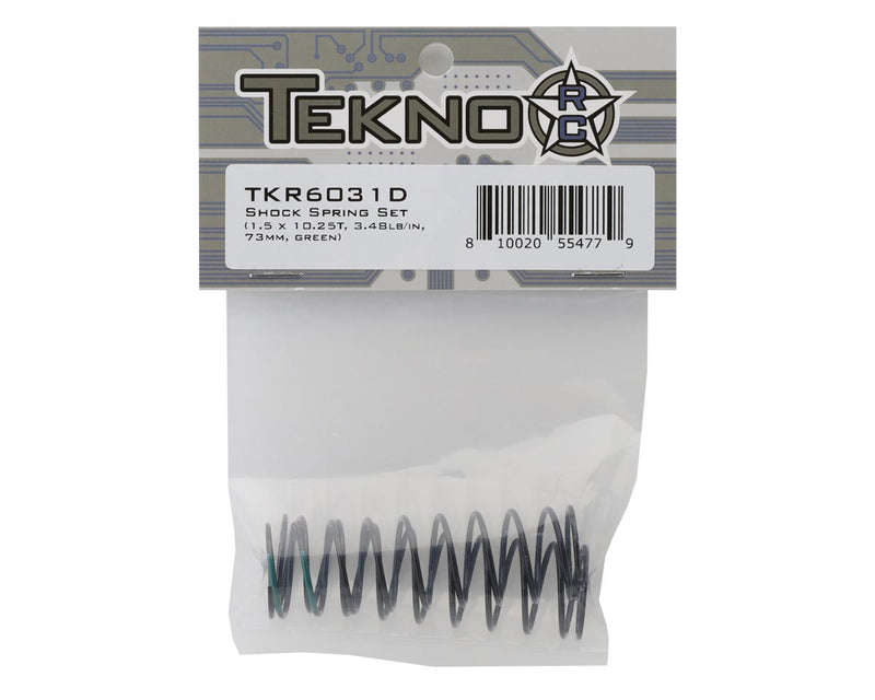 TKR6031D Tekno RC 73mm Rear Shock Spring Set (2) (Green)