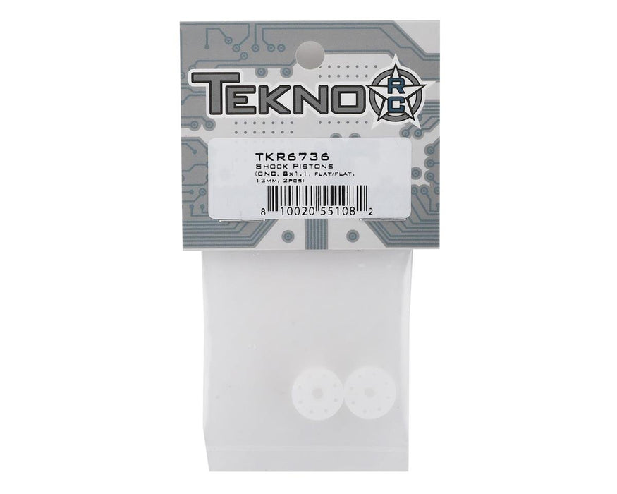 TKR6736 – Shock Pistons (CNC, 8×1.1, flat/flat, 13mm, 2pcs)