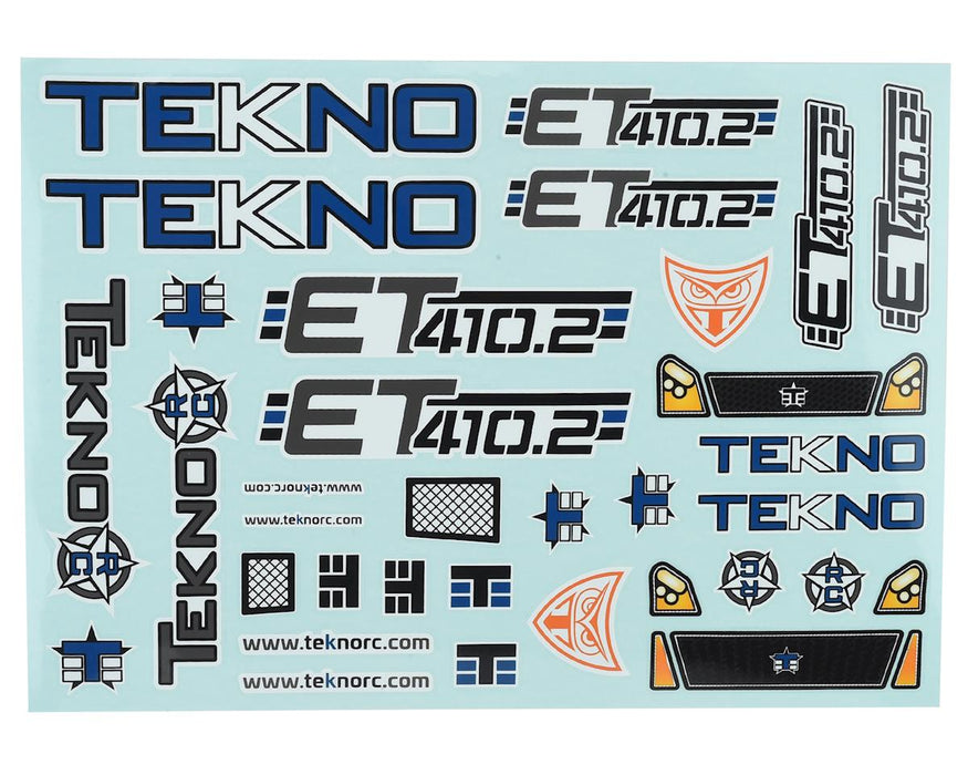 TKR7214 Tekno ET410.2 Decal Sheet