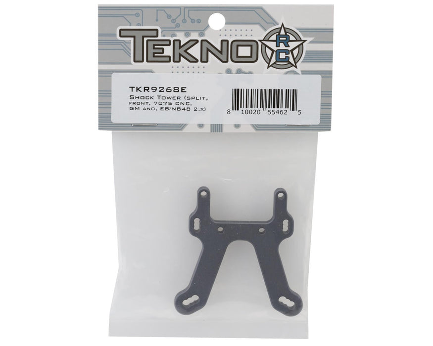 TKR9268E Tekno RC NB48 2.0 Aluminum Split Front Shock Tower (Gunmetal)