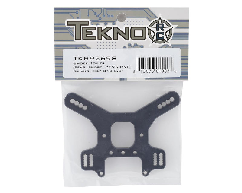 TKR9269S – Shock Tower (rear, short, 7075 CNC, gun metal ano, EB/NB48 2.0)