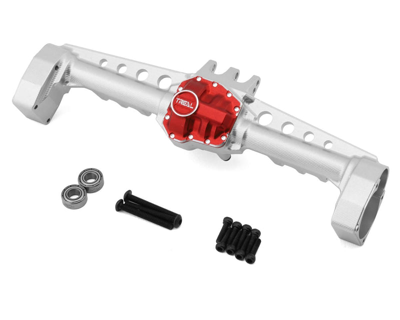 TLHTSCX10_III-06 Treal Hobby Axial SCX10 III CNC Aluminum Rear Portal Axle Housing (Silver)