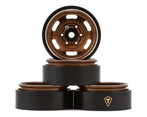 X003GZ12J5 Treal Hobby Type E 1.0" 6-Slot Beadlock Wheels (Bronze) (4) (21.9g)