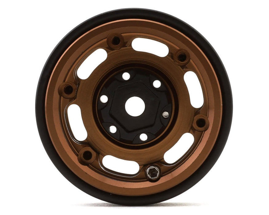 X003GZ12J5 Treal Hobby Type E 1.0" 6-Slot Beadlock Wheels (Bronze) (4) (21.9g)
