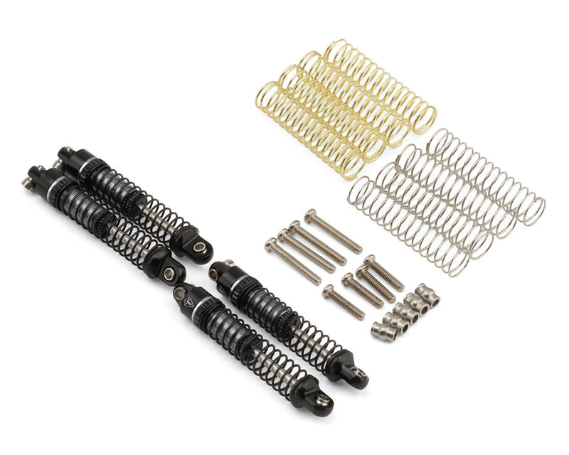 X0056SRGT5 Treal Hobby Axial SCX30 29mm Aluminum Threaded Oil-fillable Long-Travel Shocks (Titanium) (4)