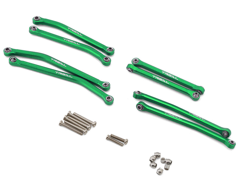 X0050193WB Treal Hobby Axial SCX30 Aluminum High Clearance Suspension Links Set (Green)