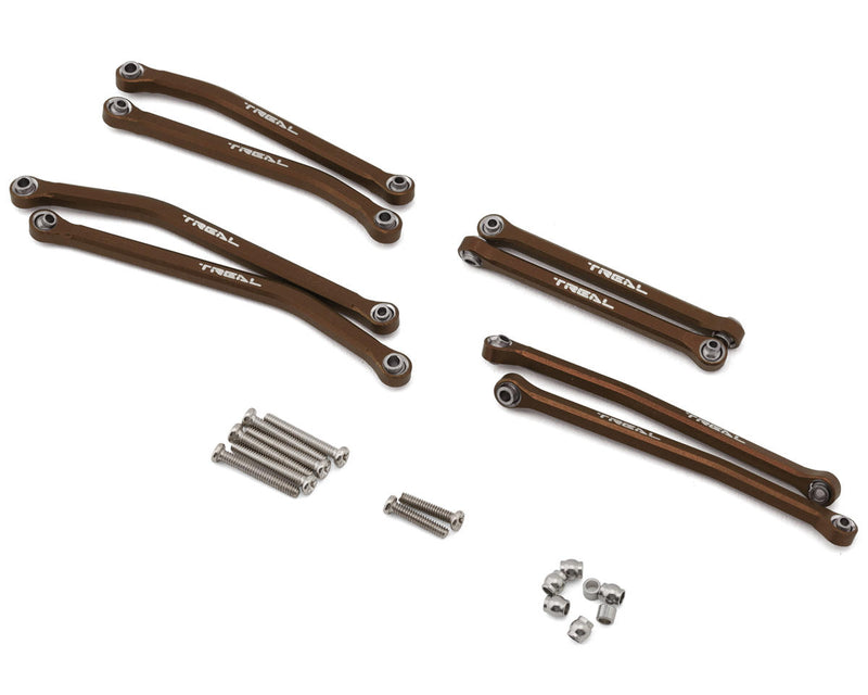 X00556KI2F Treal Hobby Axial SCX30 Aluminum High Clearance Suspension Links Set (Bronze)