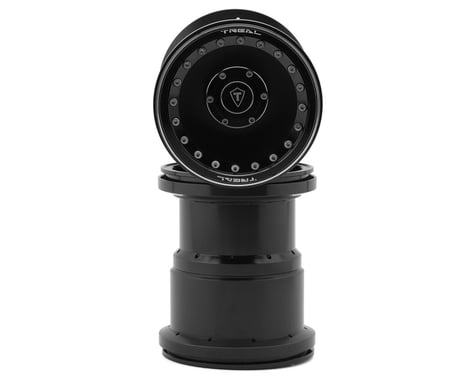 TLHTWHEEL-140 Treal Hobby 2.6" Aluminum Beadlock Monster Truck Wheels (Black/Black) (2) (12mm Hex)