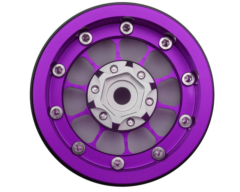 TLHTWHEEL-64 Treal Hobby Type A 1.9'' Spoked Beadlock Wheels (Purple) (2)
