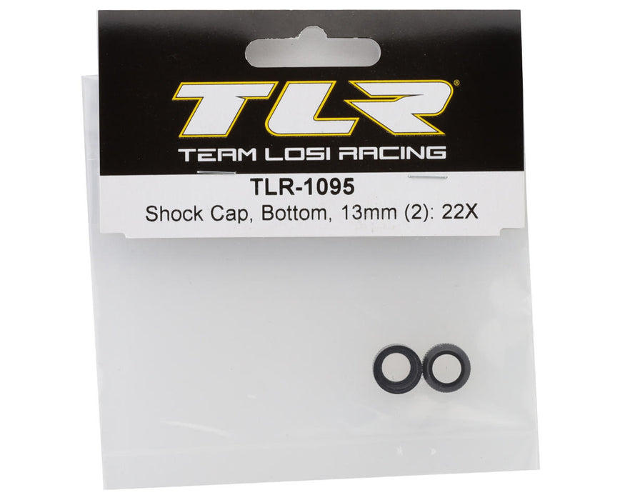 TLR-1095 Team Losi Racing 22X 13mm Aluminum Shock Bottom Caps (2)