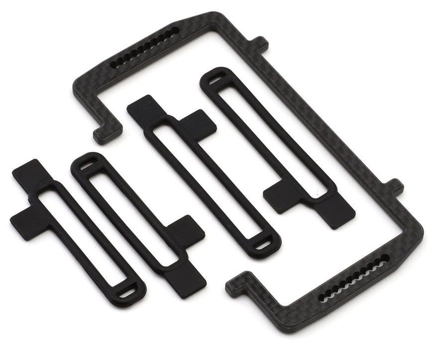 TLR-1101 TLR 22X Carbon Fiber Battery Mount Set