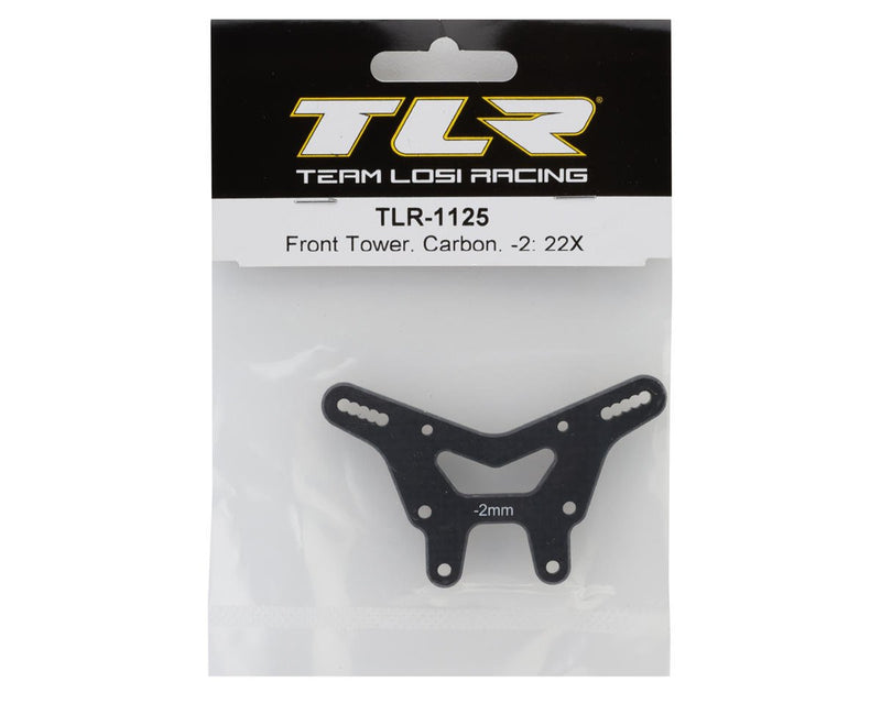 TLR-1125 TLR 22X Carbon Fiber Front Shock Tower (-2mm)