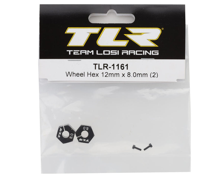TLR-1161 TLR 22X Aluminum 12mm Wheel Hex (2) (8mm)
