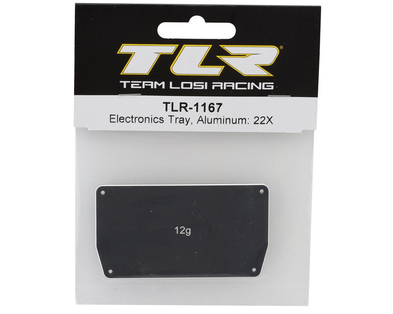 TLR-1167 Team Losi Racing 22X Aluminum Electronics Tray Plate (12g)