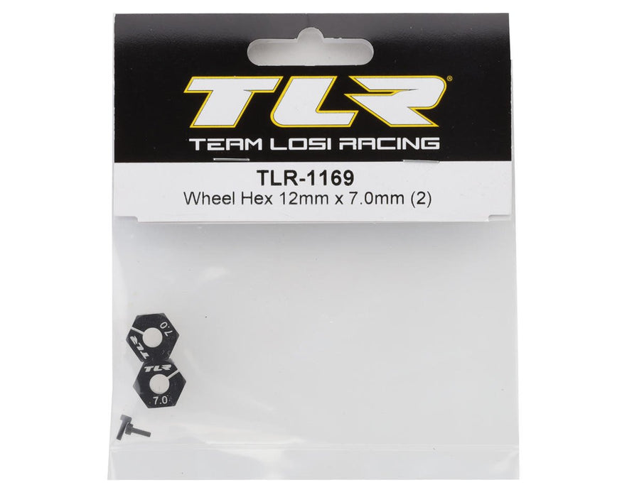 TLR-1169 TLR 22X Aluminum 12mm Wheel Hex (2) (7mm)