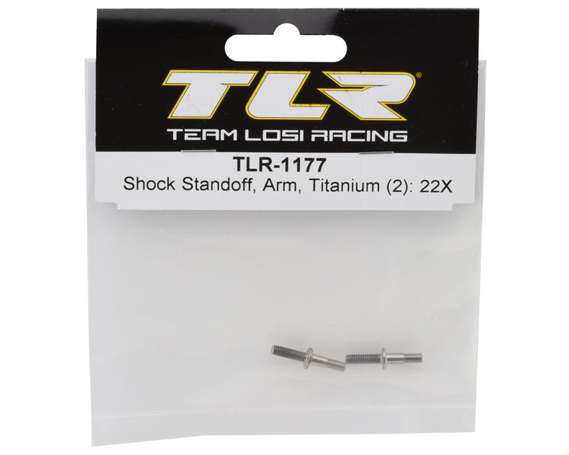 TLR-1177 Team Losi Racing 22X Titanium Shock Standoffs (2)
