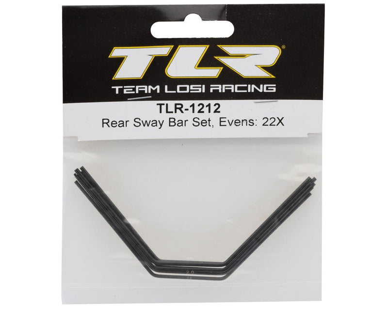 TLR-1212 TLR 22X Rear Sway Bars Set (Evens)