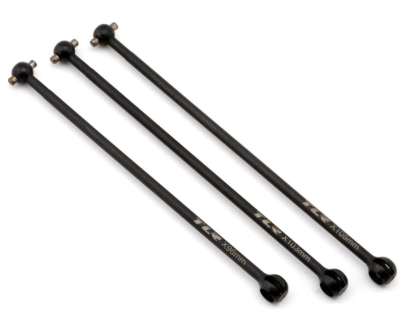 TLR-1291 Team Losi Racing 22X-4 2.0 Steel CVA Center Driveshaft Bones (96/103/106mm)