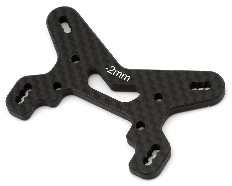 TLR-1306 Team Losi Racing 22X-4 2.0 Carbon Fiber Front Shock Tower (-2mm)