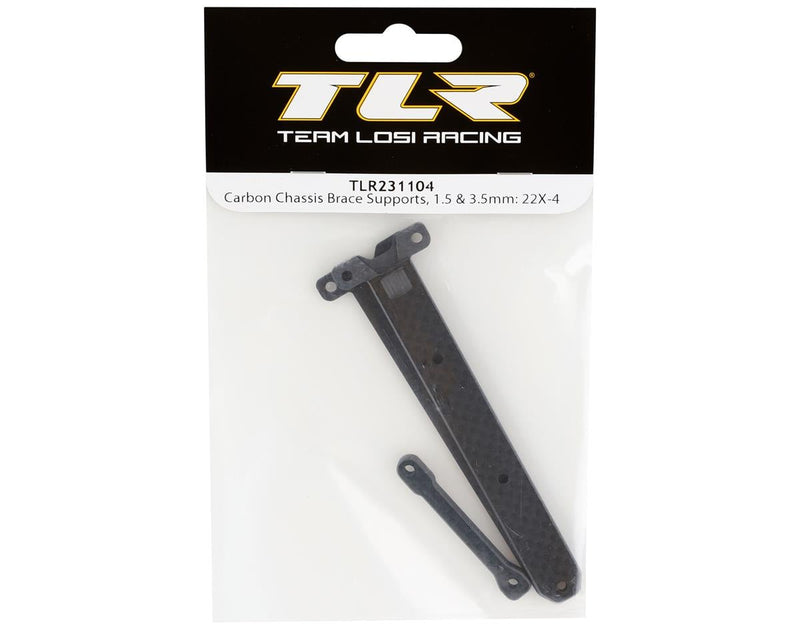 TLR231104 Team Losi Racing 22X-4 Carbon Chassis Brace Supports