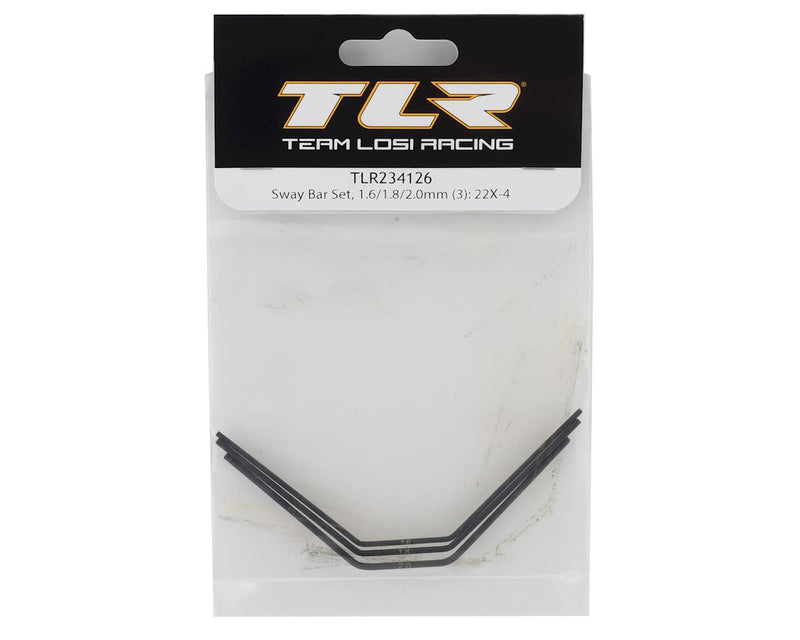 TLR234126 TLR 22x-4 Sway Bar Set (1.6/1.8/2.0mm) (3)