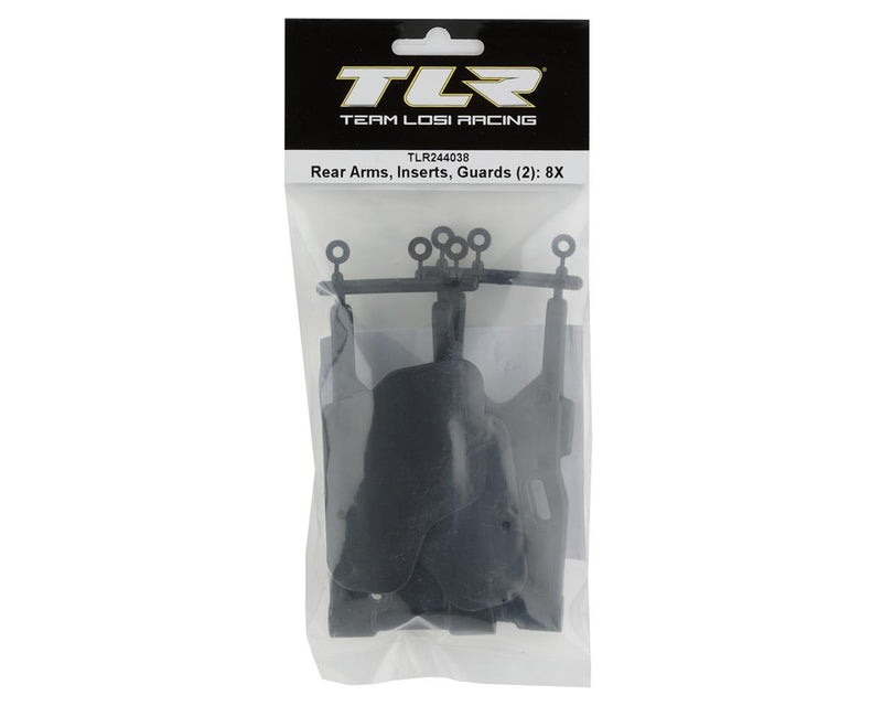 TLR244038 Losi Rear Arms, Inserts, Guards (2) 8X