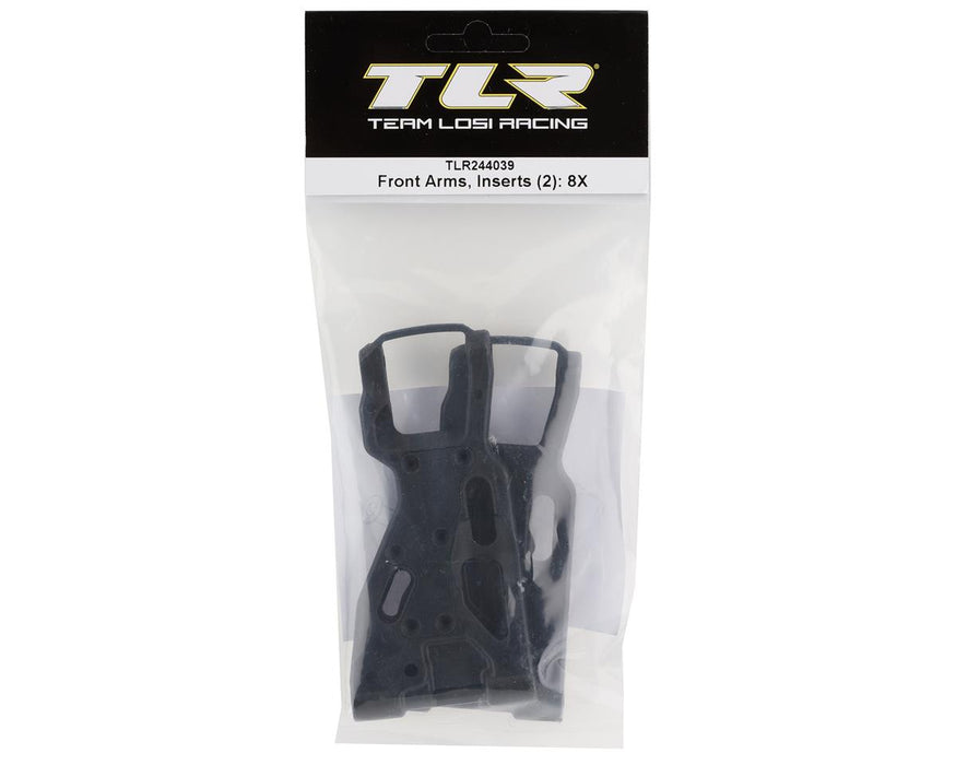 TLR244039 Losi Front Arms, Inserts (2) 8X