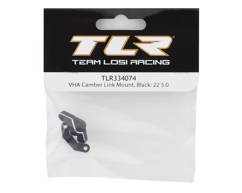 TLR334074 Team Losi Racing 22 5.0 VHA Camber Link Mount (Black)