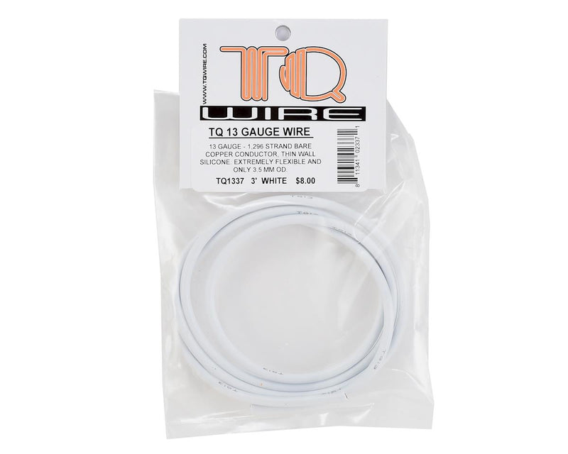 TQW1337 TQ Wire Silicone Wire (White) (3') (13AWG)