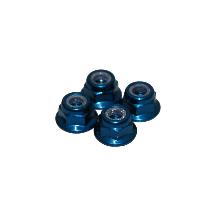 U2811 Schumacher M4 NYLOC WHEEL NUT - BLUE ALLOY (PK4)