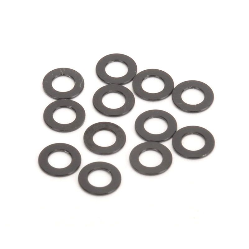U4862 Schumacher BLACK ALLOY WASHERS 0.50MM (PK12)