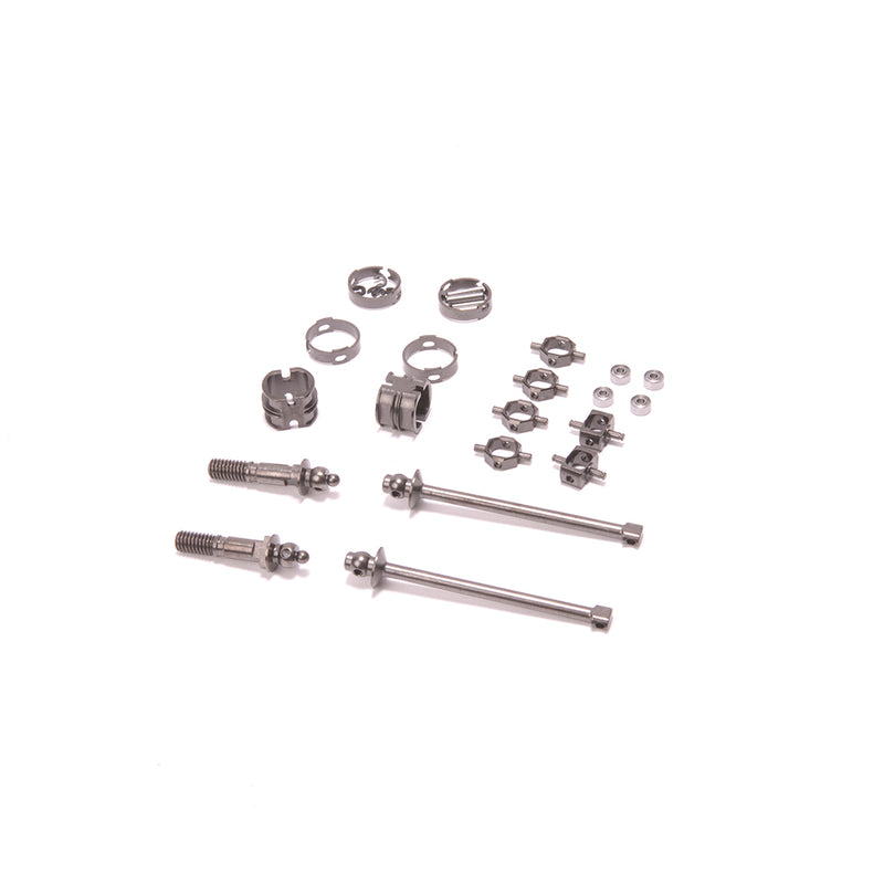 U8738 SCHUMACHER Front Double Joint Driveshaft - Mi9,FT9 (pr)