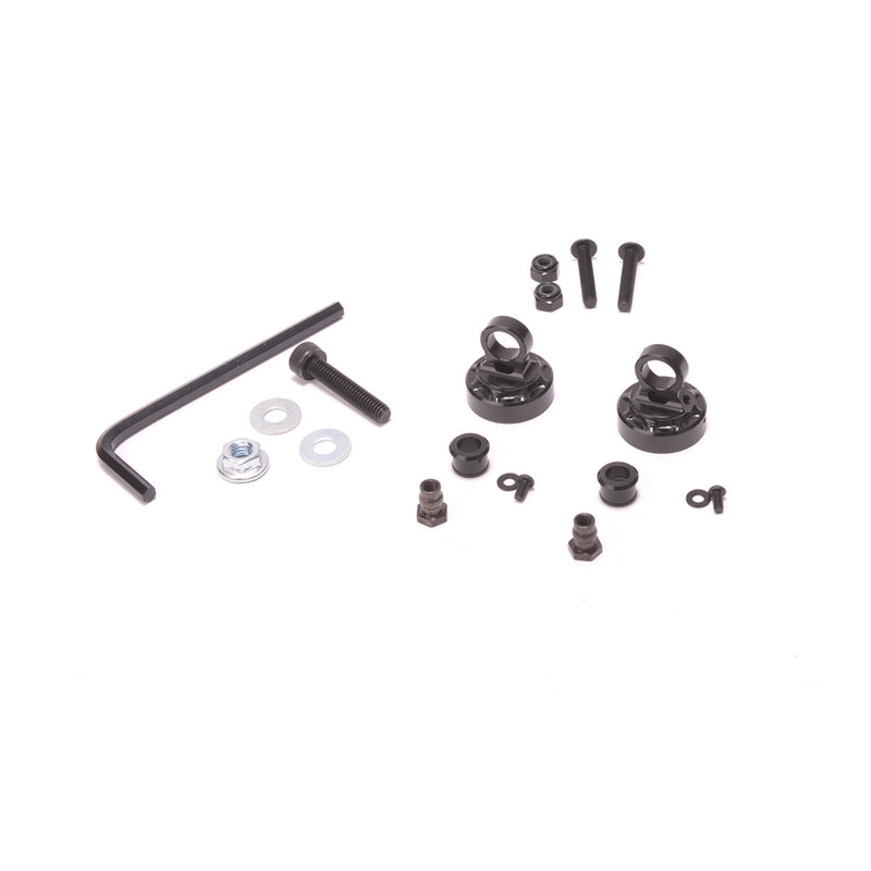 U8806 SCHUMACHER Big Bore Alloy Shock Cap Set (pr) - L1R,LD3,ST2