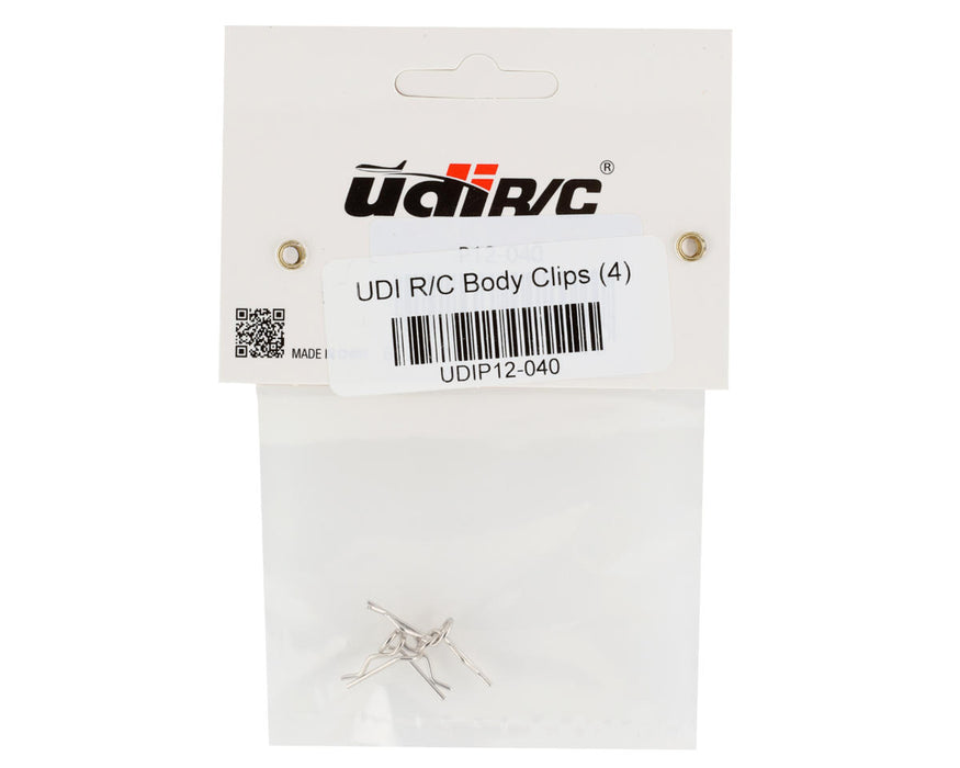 UDIP12-040 UDI RC 1/12 Angled Body Clips (4)